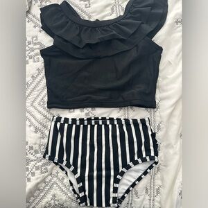 Ruffle butts two piece bathing suit